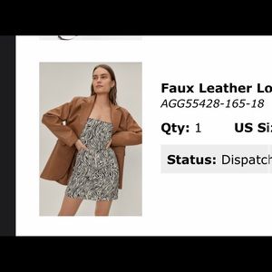 Brown leather jacket